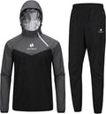 Sauna Suit for Men Sweat Sauna Jacket Pant Gym Workout Sweat Suits