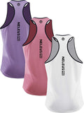 Men'S 3 Pack Dry Fit Y-Back Muscle Tank Workout Gym Shirt